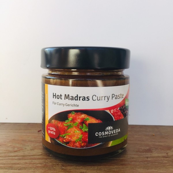 Hot Madras Curry Paste Bio 175 g
